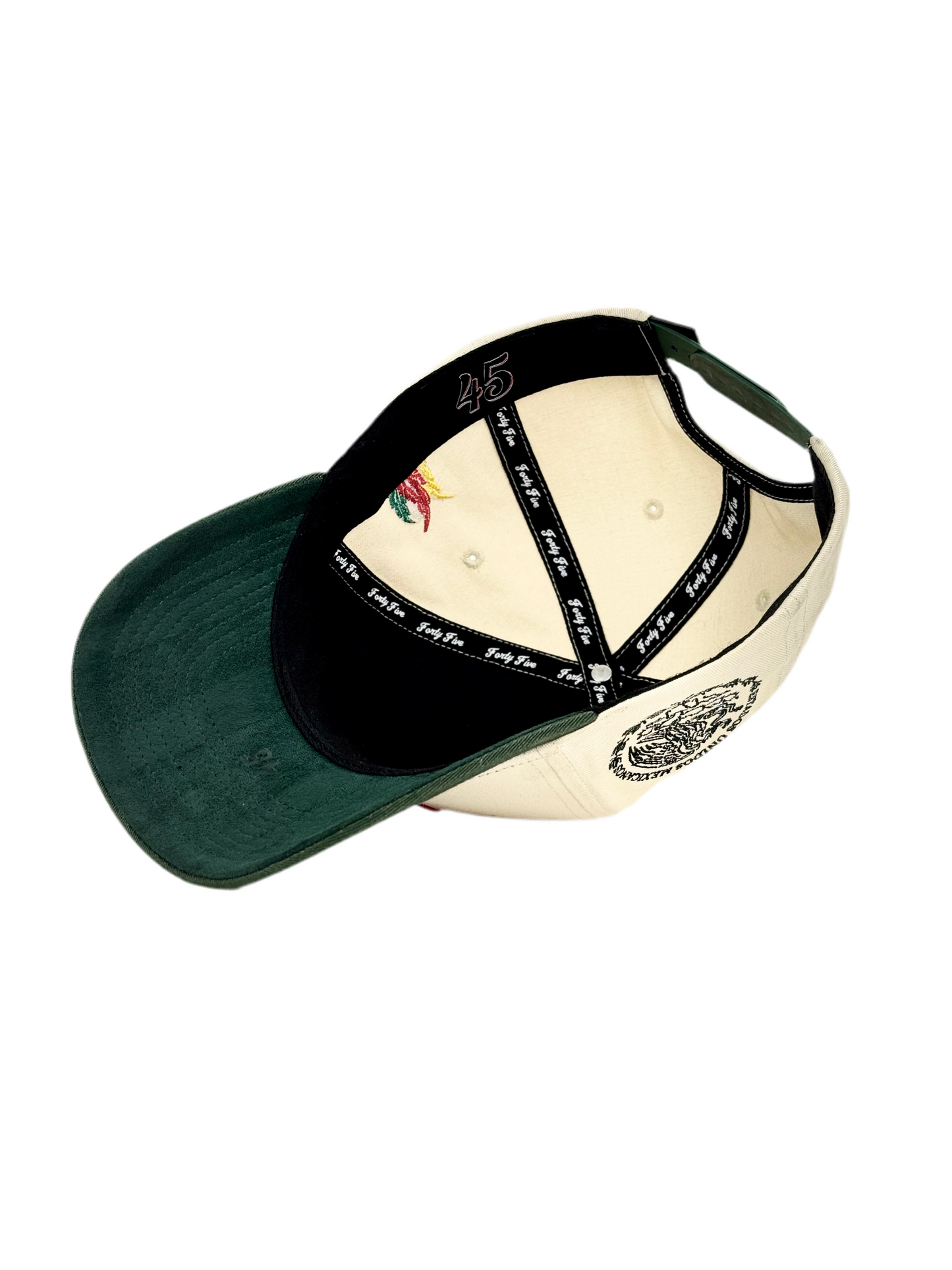 A Mexico M Cream Green Hat