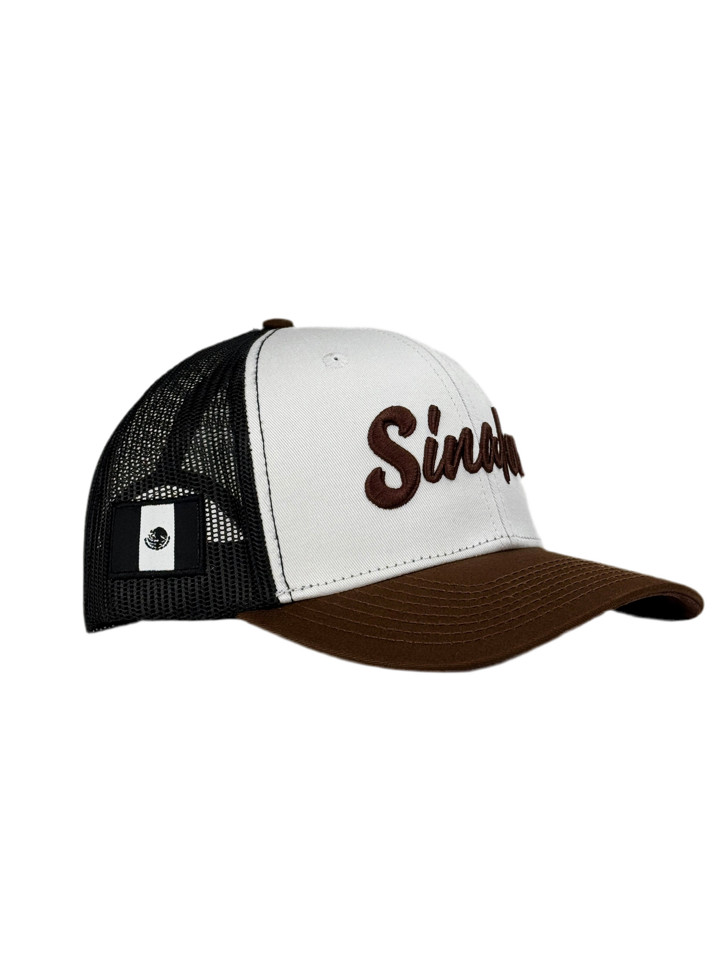 B. Sinaloa White 6 Panel Trucker