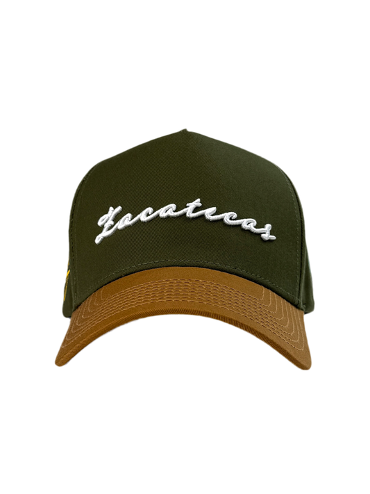 A. Zacatecas Signature Green Mustard A-Frame Hat