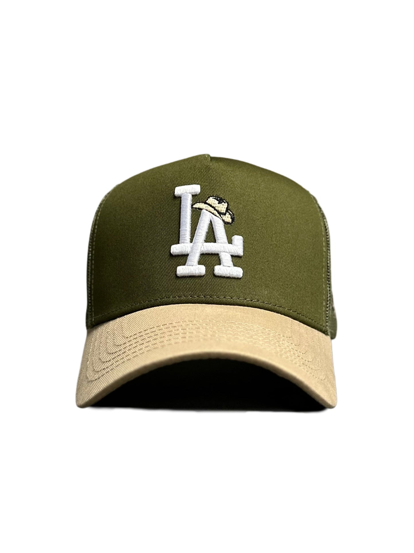 A LA Cowboy -Military Green tan
